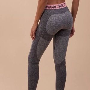 Gymshark flex legging Marl/pink and Charcoal